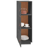 Hoge kast 34x40x108,5 cm massief grenenhout grijs - AllerleiShop