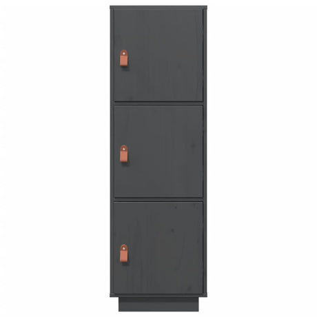 Hoge kast 34x40x108,5 cm massief grenenhout grijs - AllerleiShop