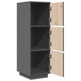 Hoge kast 34x40x108,5 cm massief grenenhout grijs - AllerleiShop