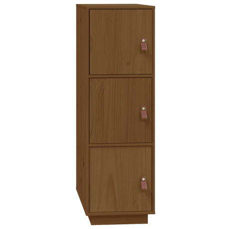 Hoge kast 34x40x108,5 cm massief grenenhout honingbruin - AllerleiShop