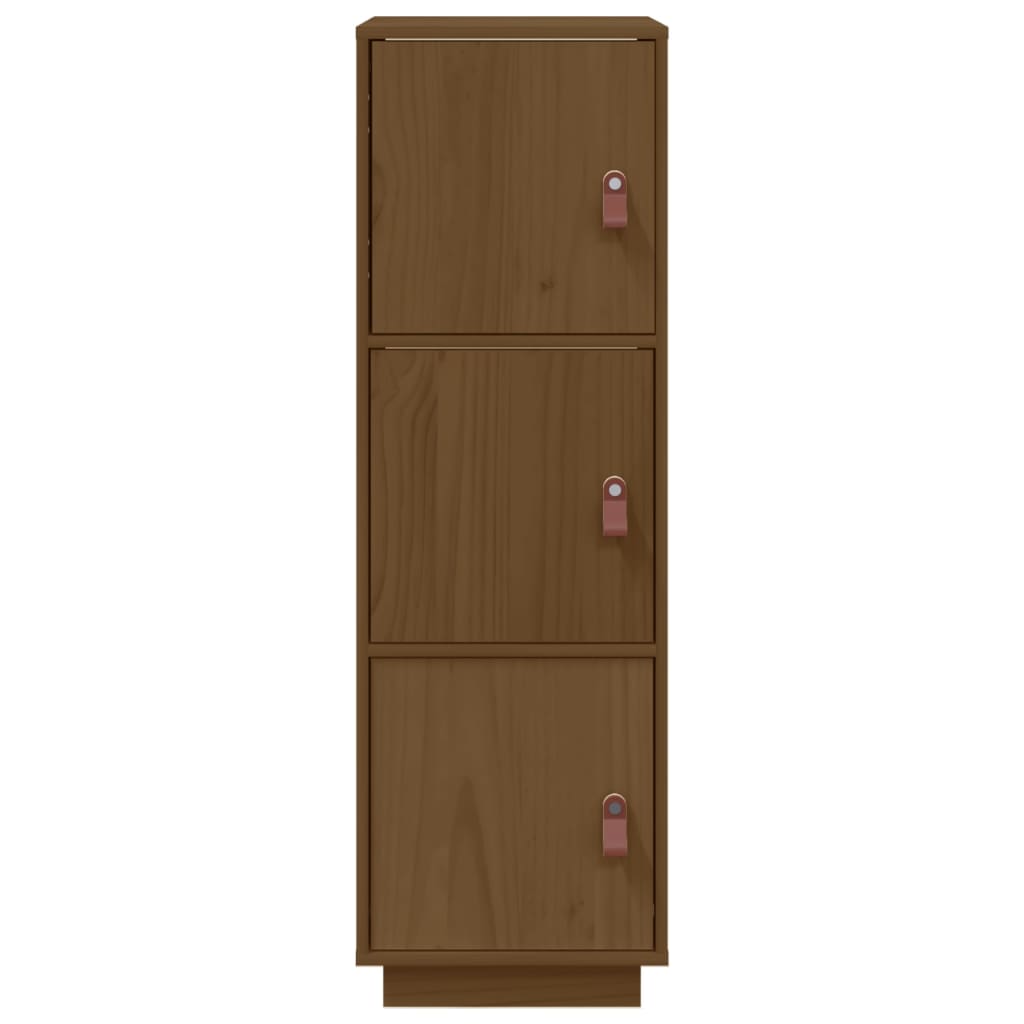 Hoge kast 34x40x108,5 cm massief grenenhout honingbruin - AllerleiShop