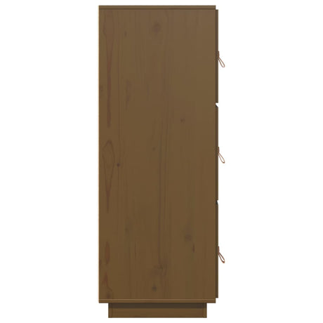 Hoge kast 34x40x108,5 cm massief grenenhout honingbruin - AllerleiShop