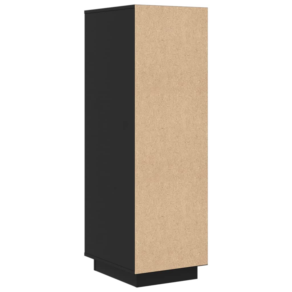 Hoge kast 34x40x108,5 cm massief grenenhout zwart - AllerleiShop