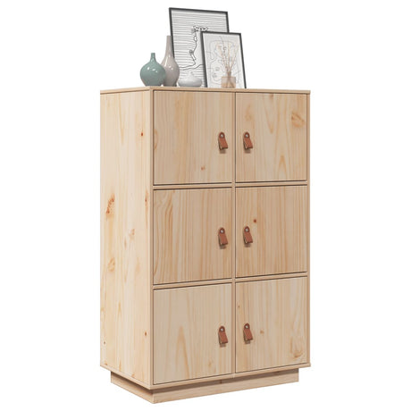 Hoge kast 67x40x108,5 cm massief grenenhout - AllerleiShop