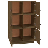 Hoge kast 67x40x108,5 cm massief grenenhout honingbruin - AllerleiShop