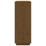 Hoge kast 67x40x108,5 cm massief grenenhout honingbruin - AllerleiShop