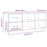 Schoenenbank 100x34x45 cm massief grenenhout - AllerleiShop