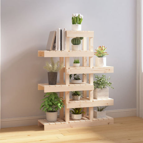 Plantenstandaard 85x25x109,5 cm massief grenenhout - AllerleiShop