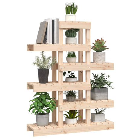 Plantenstandaard 85x25x109,5 cm massief grenenhout - AllerleiShop