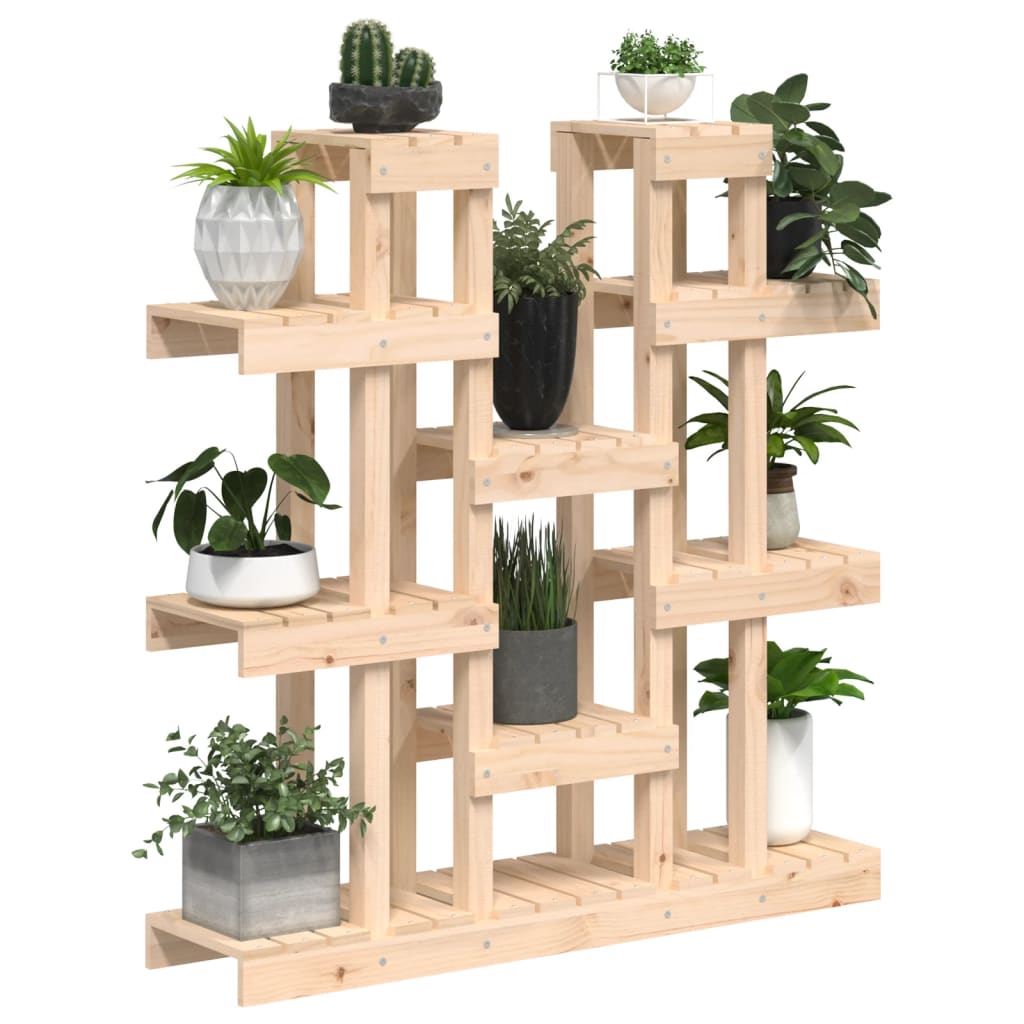 Houten Plantenstandaard voor Binnen en Buiten - 104,5x25x109,5 cm van Massief Grenenhout