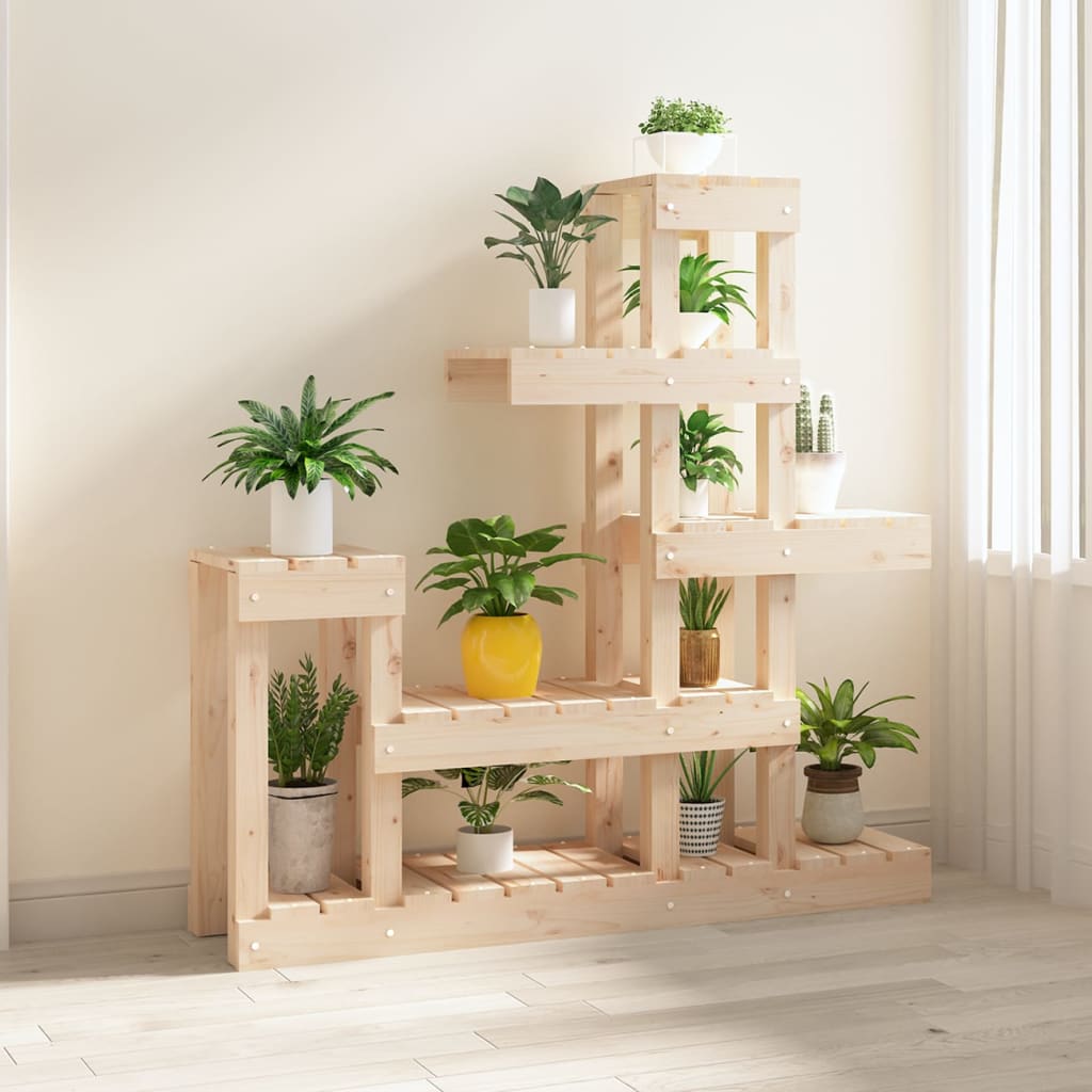 Houten Plantenstandaard voor Binnen en Buiten - 92x25x97 cm van Massief Grenenhout