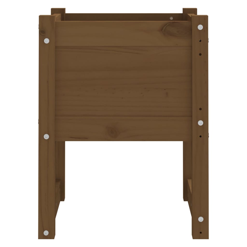 Plantenbak 40x40x52,5 cm massief grenenhout honingbruin - AllerleiShop