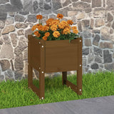 Plantenbak 40x40x52,5 cm massief grenenhout honingbruin - AllerleiShop