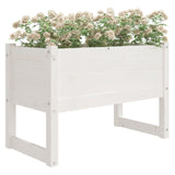 Plantenbak 78x40x52 cm massief grenenhout wit - AllerleiShop