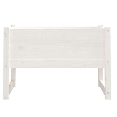 Plantenbak 78x40x52 cm massief grenenhout wit - AllerleiShop