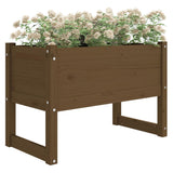 Plantenbak 78x40x52 cm massief grenenhout honingbruin - AllerleiShop