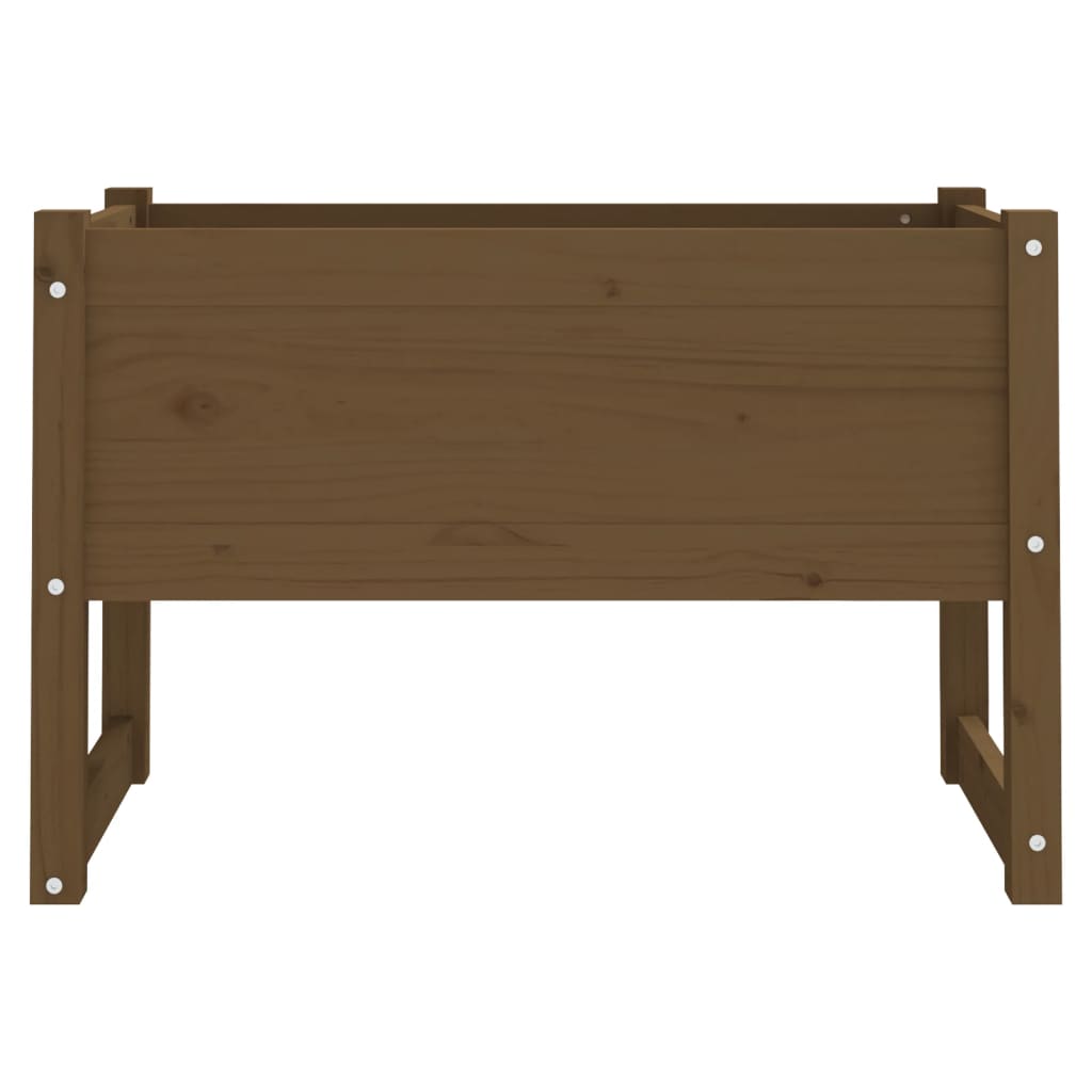 Plantenbak 78x40x52 cm massief grenenhout honingbruin - AllerleiShop