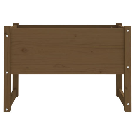 Plantenbak 78x40x52 cm massief grenenhout honingbruin - AllerleiShop