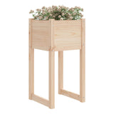 Plantenbakken 2 st 40x40x81 cm massief grenenhout - AllerleiShop