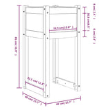 Plantenbakken 2 st 40x40x81 cm massief grenenhout - AllerleiShop