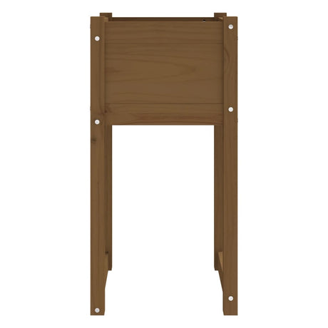 Plantenbak 40x40x81 cm massief grenenhout honingbruin - AllerleiShop