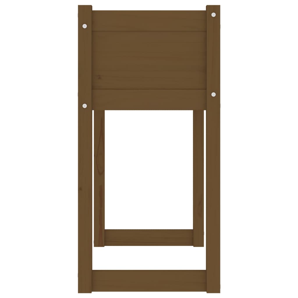 Plantenbak 78x40x81 cm massief grenenhout honingbruin - AllerleiShop