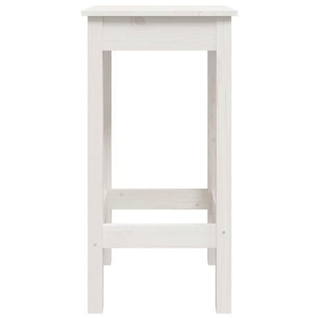 Barstoelen 2 st 40x40x78 cm massief grenenhout wit - AllerleiShop