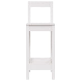 Barstoelen 2 st 40x41,5x112 cm massief grenenhout wit - AllerleiShop