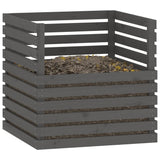 Compostbak 80x80x78 cm massief grenenhout grijs - AllerleiShop