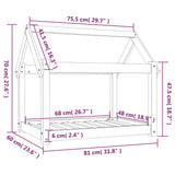 Hondenmand 81x60x70 cm massief grenenhout honingbruin - AllerleiShop