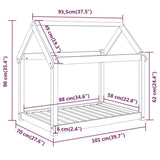 Hondenmand 101x70x90 cm massief grenenhout - AllerleiShop