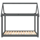 Hondenmand 111x80x100 cm massief grenenhout grijs - AllerleiShop