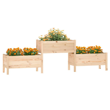 Plantenbak 245,5x44x75 cm massief grenenhout - AllerleiShop