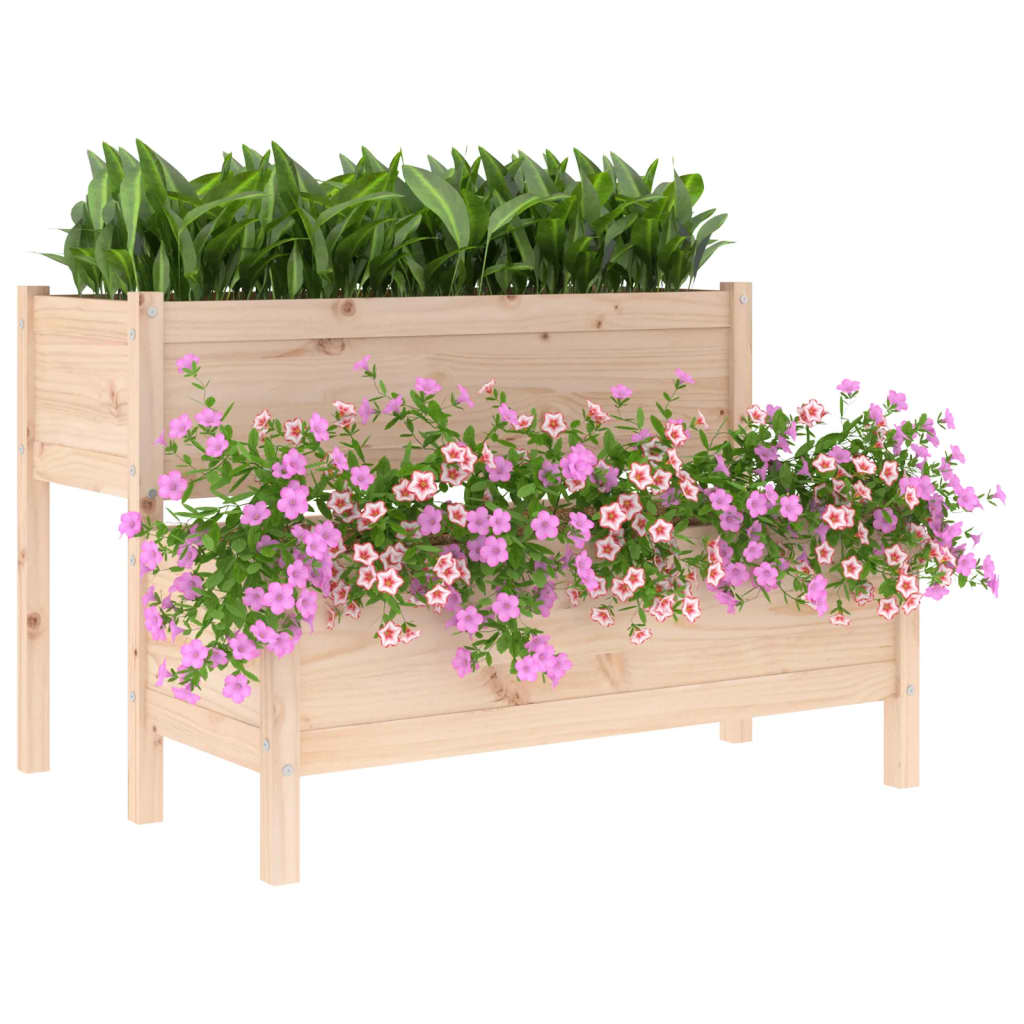 Plantenbak 110x84x75 cm massief grenenhout - AllerleiShop