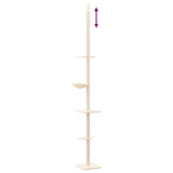 Kattenmeubel vloer tot plafond 263,5-289,5 cm crèmekleurig