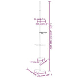 Kattenmeubel vloer tot plafond 263,5-289,5 cm crèmekleurig