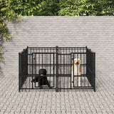 Hondenkennel voor buiten 3,75 m² staal - AllerleiShop