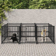 Hondenkennel voor buiten 5,63 m² staal - AllerleiShop