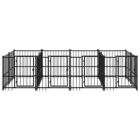 Hondenkennel voor buiten 7,51 m² staal - AllerleiShop