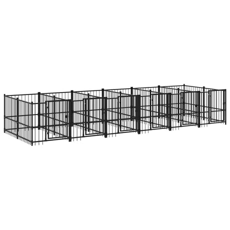 Hondenkennel voor buiten 11,26 m² staal - AllerleiShop