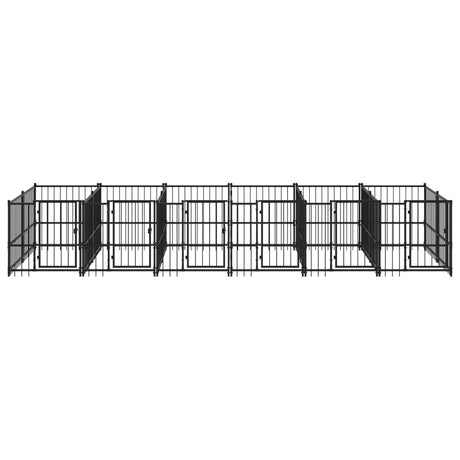 Hondenkennel voor buiten 11,26 m² staal - AllerleiShop