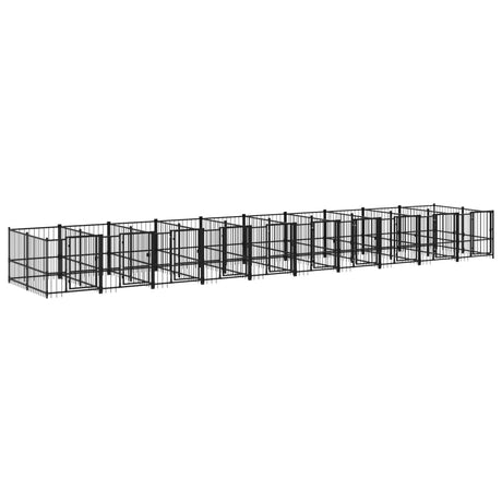 Hondenkennel voor buiten 18,77 m² staal - AllerleiShop