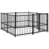 Hondenkennel voor buiten 3,75 m² staal - AllerleiShop