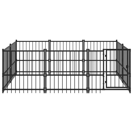 Hondenkennel voor buiten 5,63 m² staal - AllerleiShop