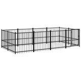 Hondenkennel voor buiten 7,51 m² staal - AllerleiShop