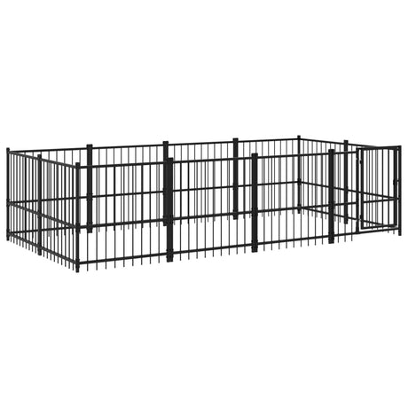 Hondenkennel voor buiten 7,51 m² staal - AllerleiShop