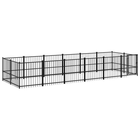 Hondenkennel voor buiten 11,26 m² staal - AllerleiShop