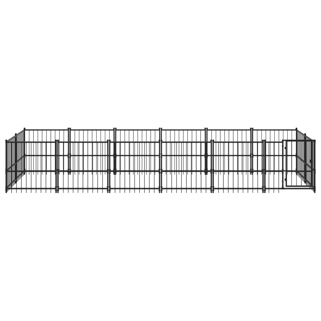 Hondenkennel voor buiten 11,26 m² staal - AllerleiShop