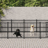 Hondenkennel voor buiten 11,26 m² staal - AllerleiShop