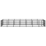 Hondenkennel voor buiten 13,14 m² staal - AllerleiShop